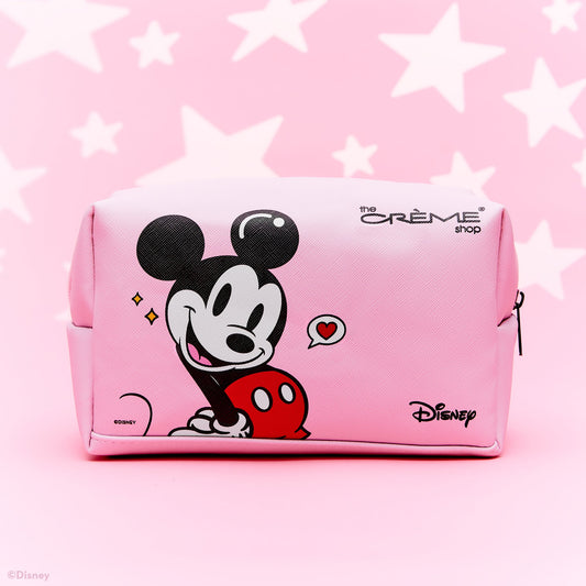 Mickey & Minnie Mouse Travel Pouch (Pink) Makeup Pouch The Crème Shop x Disney 
