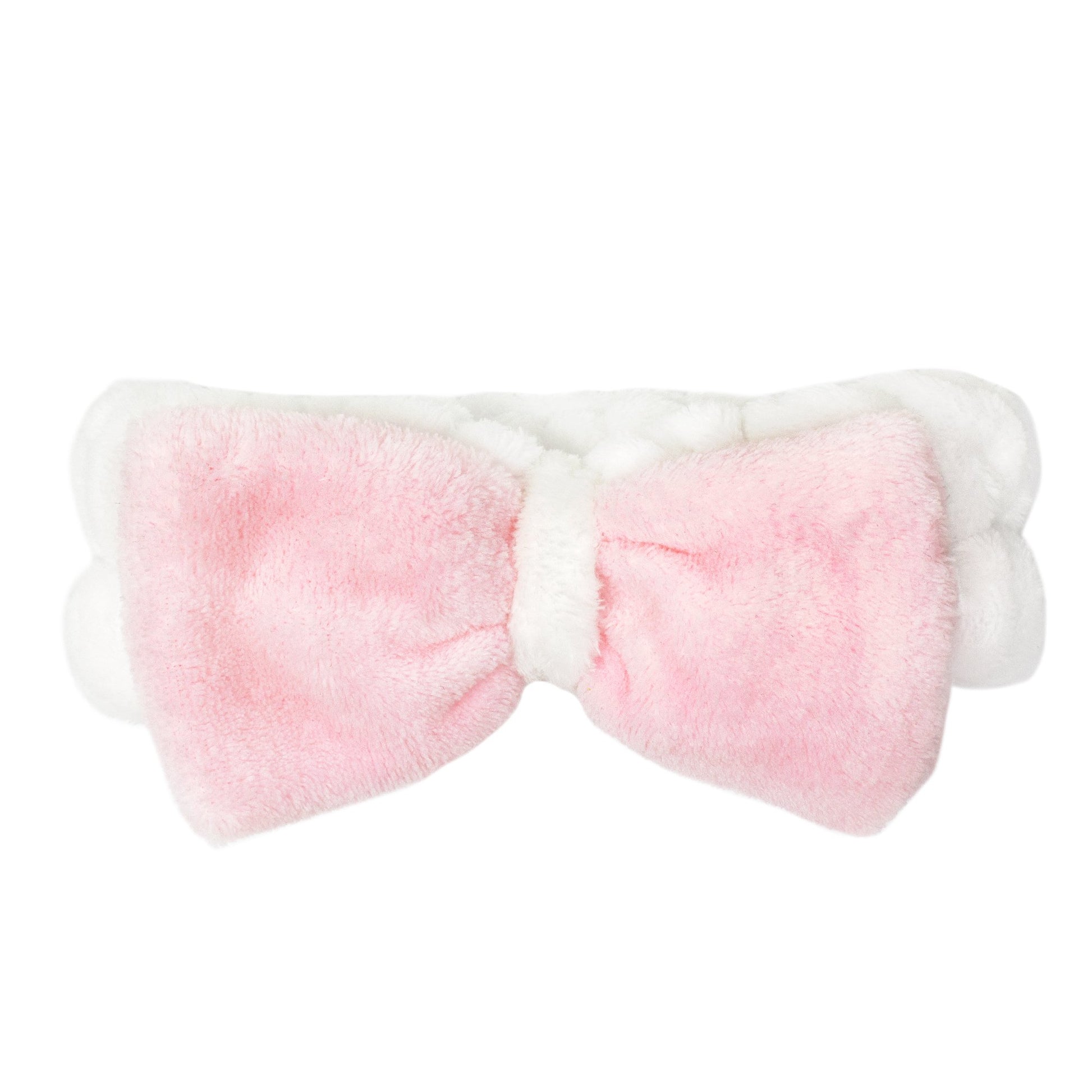 Pink & White Spa Teddy Headyband™ | Cruelty-Free & Vegan Headbands The Crème Shop 
