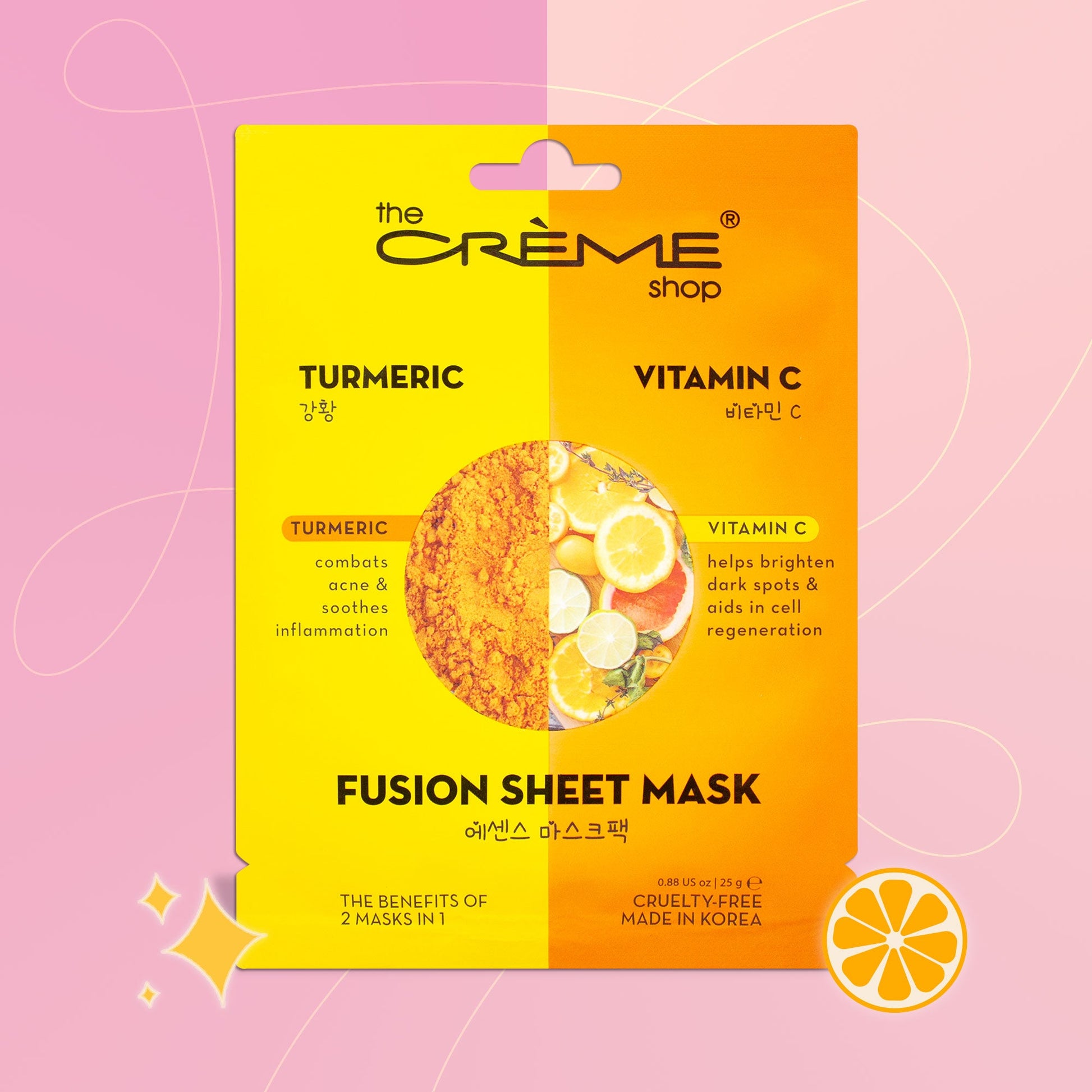 Turmeric & Vitamin C Fusion Sheet Mask Fusion Sheet Masks The Crème Shop 
