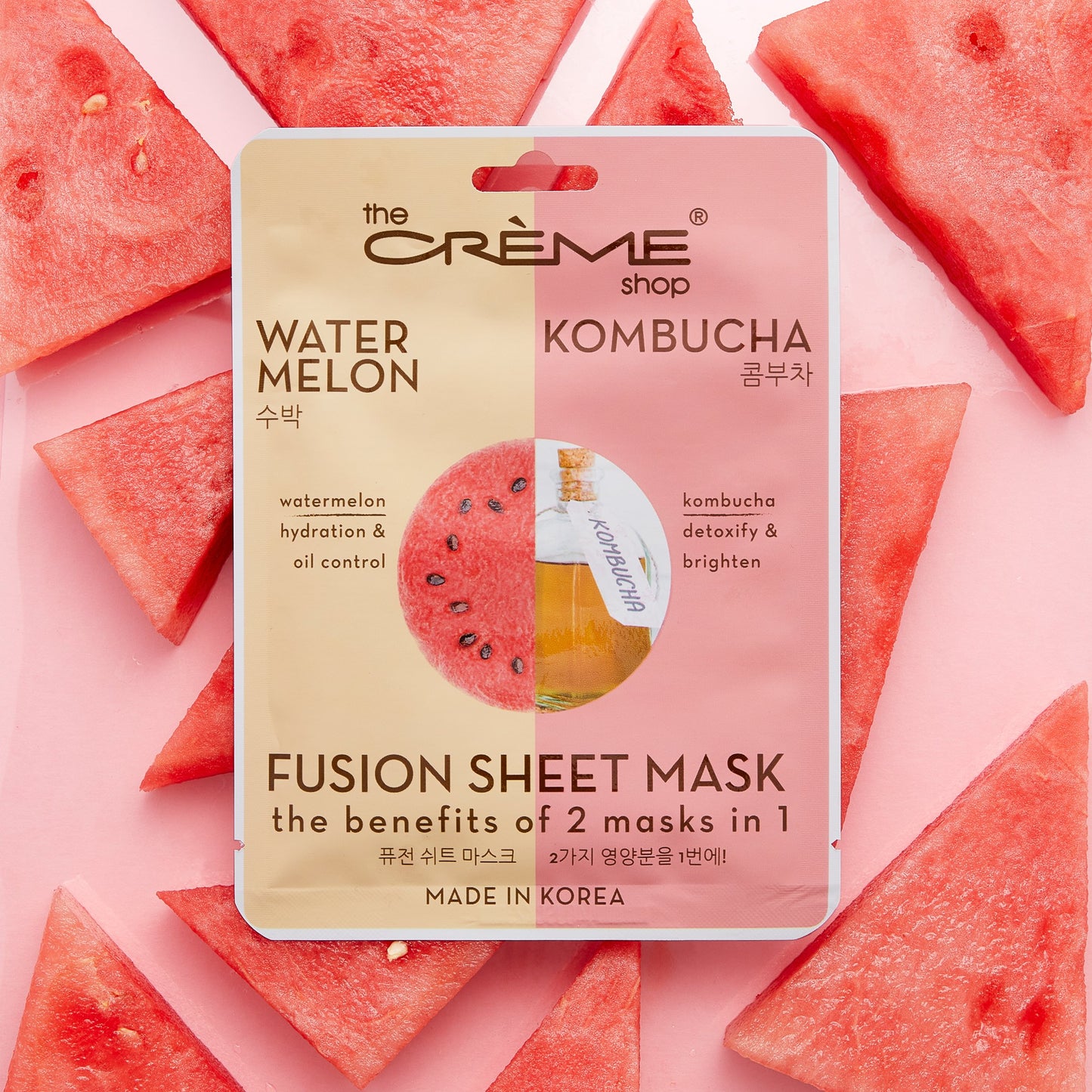 Watermelon & Kombucha Fusion Sheet Mask - The Crème Shop