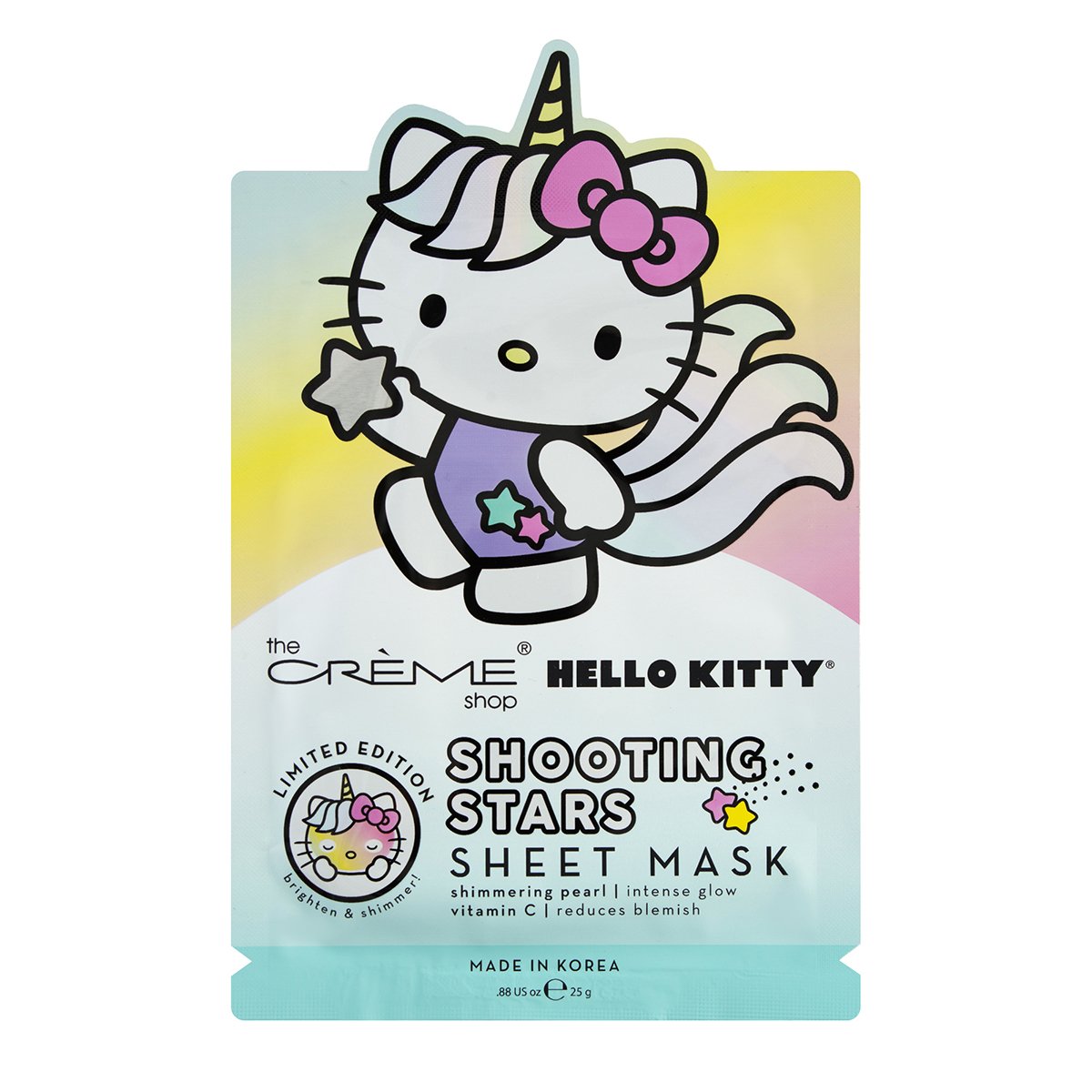 Hello Kitty Unicorn Shooting Stars Sheet Mask - The Crème Shop
