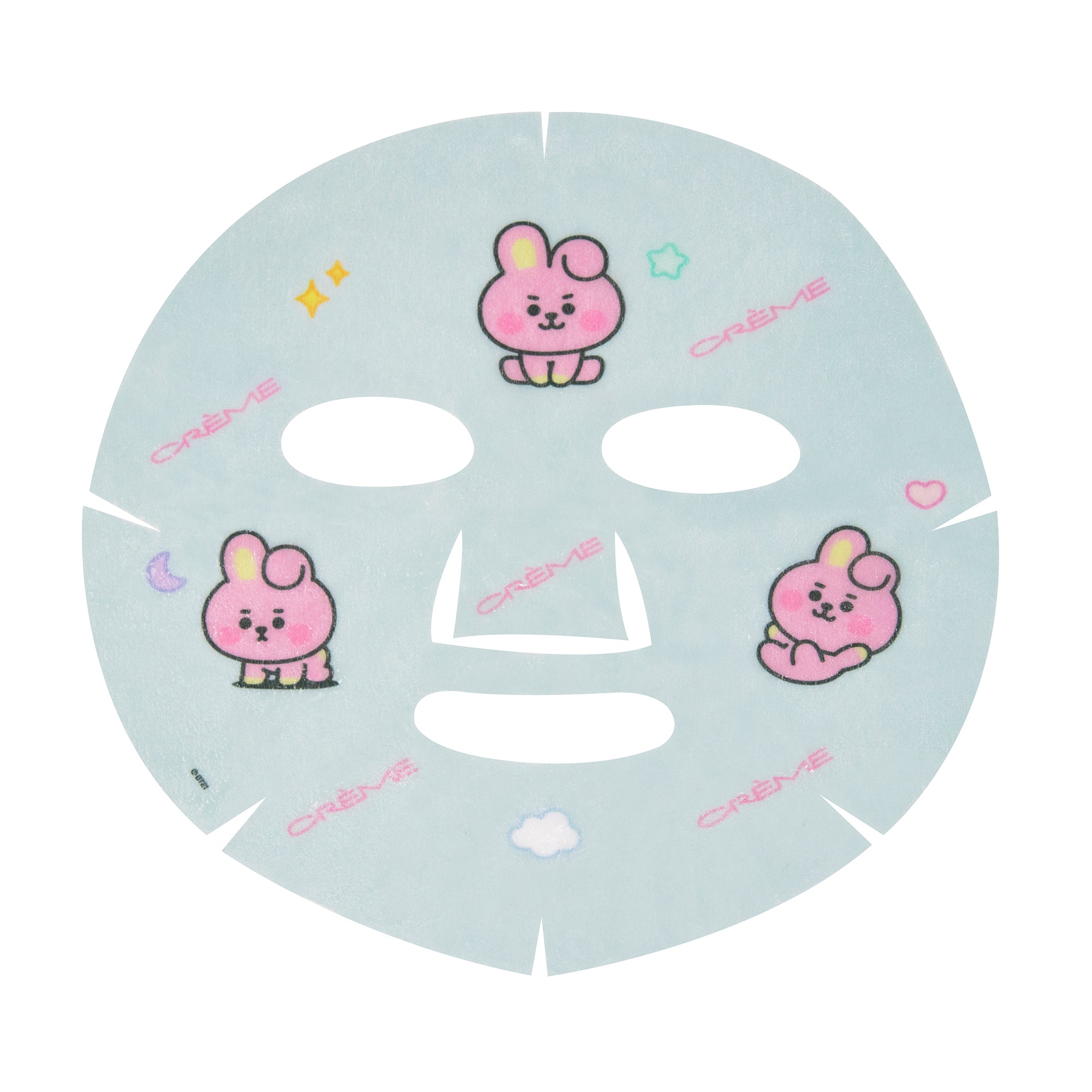 FLAWLESS Like Baby COOKY Printed Essence Sheet Mask (Squalane, Xylitol, Peach Ceramides) Sheet masks The Crème Shop x BT21 BABY 
