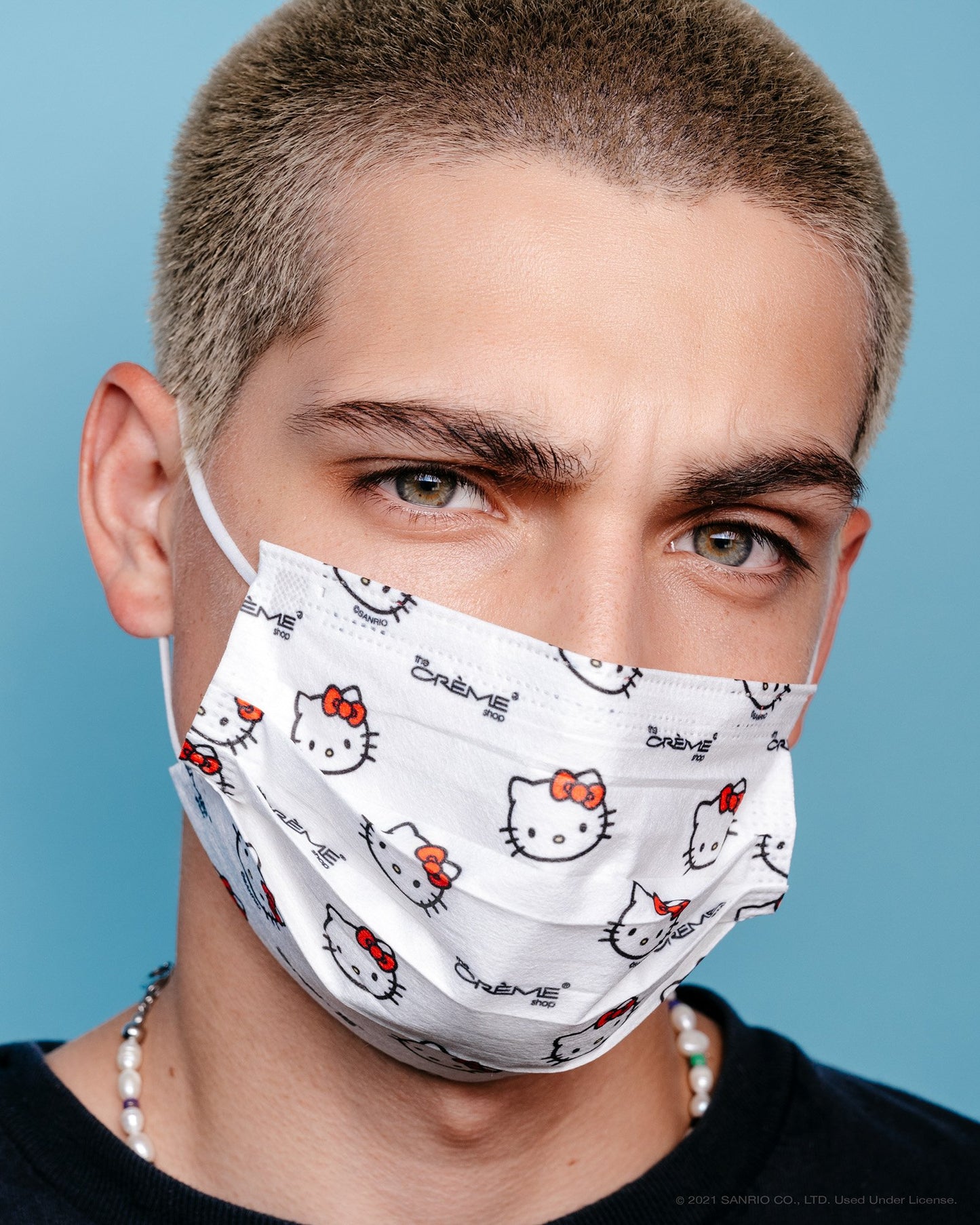 Hello Kitty 3-Ply Disposable Protective Face Mask | Classic White Protective Masks - The Crème Shop x Sanrio 