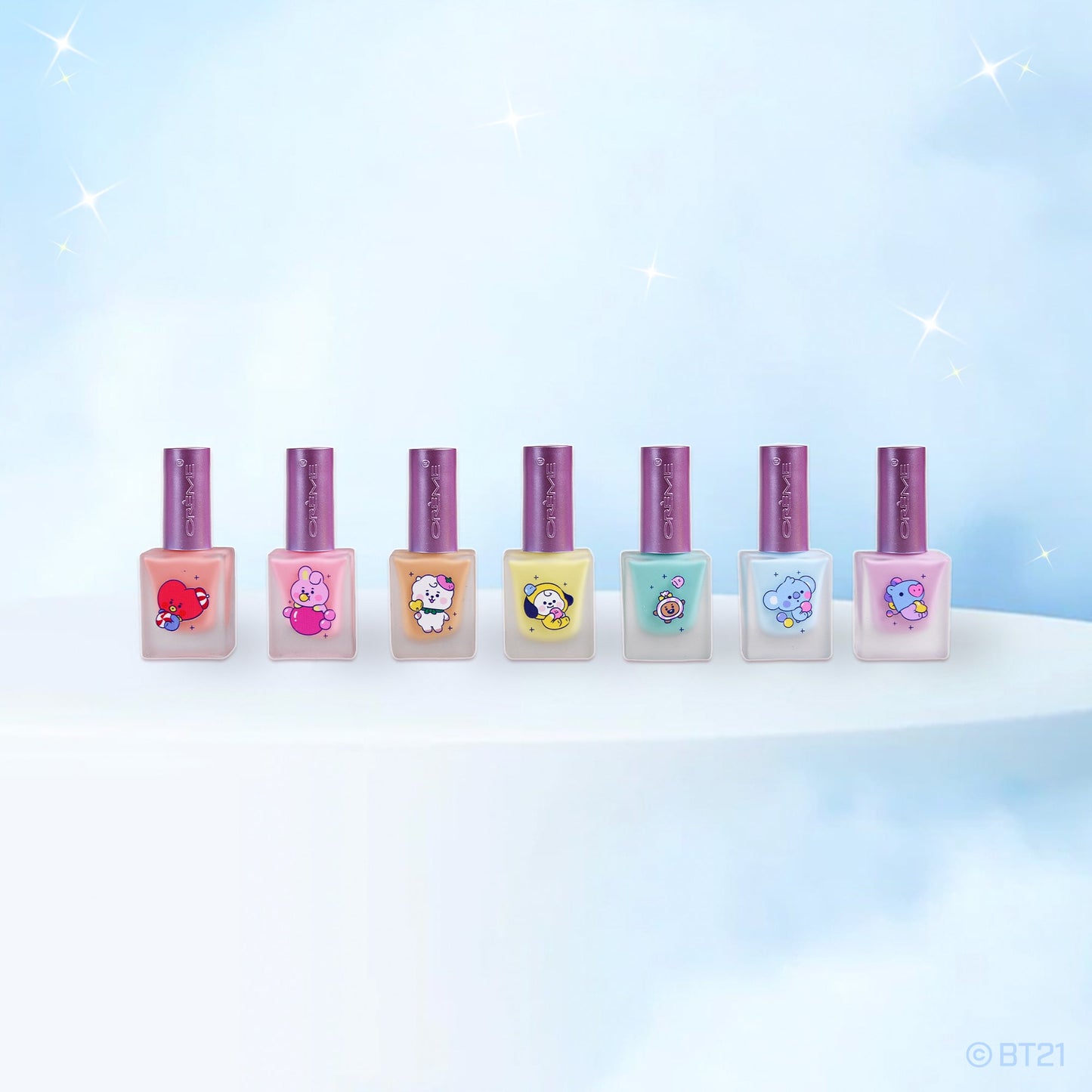 BT21 BABY Pastel Dreams Gel-Effect Nail Polish Collection (Set of 7) Nail Polishes The Crème Shop x BT21 BABY 