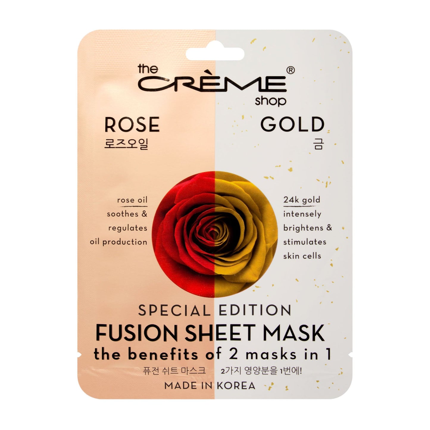 Rose & Gold Fusion Sheet Mask - The Crème Shop