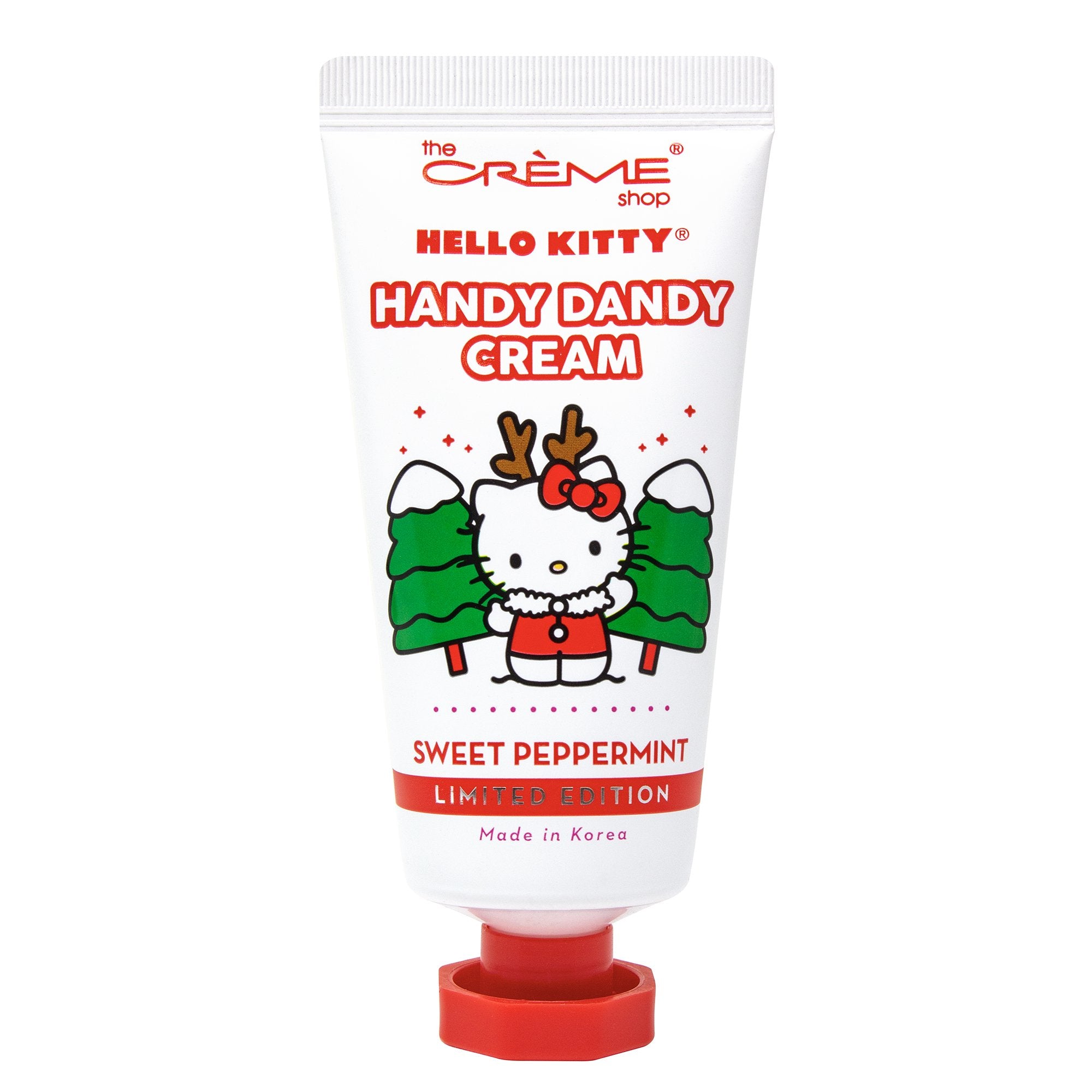 Hello Kitty Handy Dandy Cream – Holiday Sweet Peppermint - The Crème Shop x Sanrio