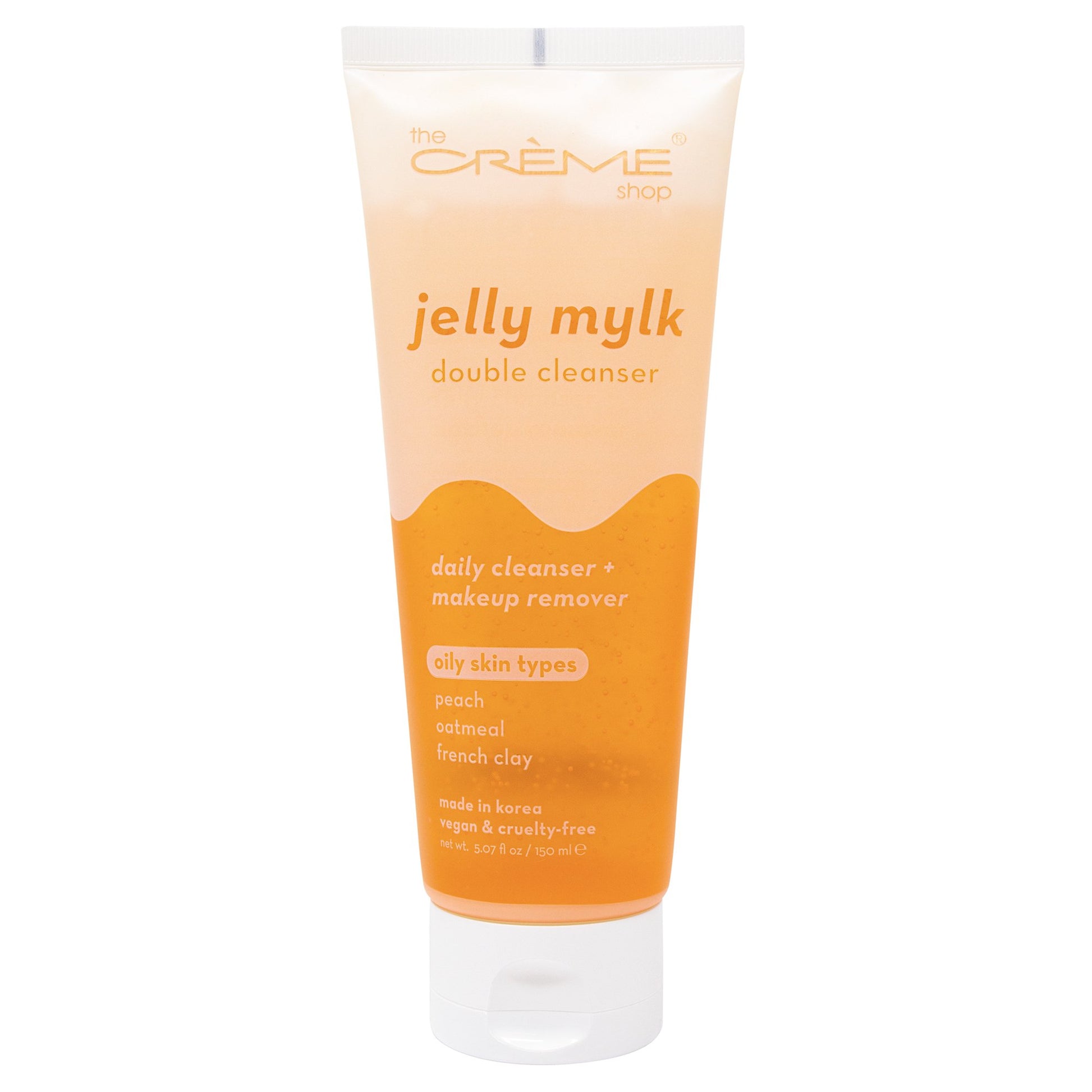 Jelly Mylk Double Cleanser | Peach + Oatmeal + French Clay - The Crème Shop