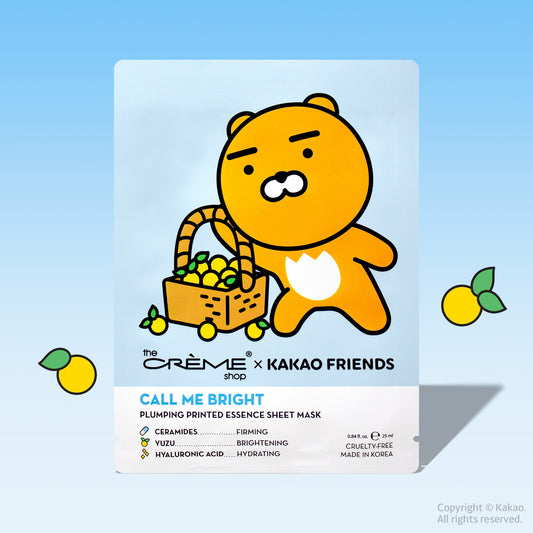 RYAN CALL ME BRIGHT Printed Essence Sheet Mask Sheet masks The Crème Shop x KAKAO FRIENDS Single 