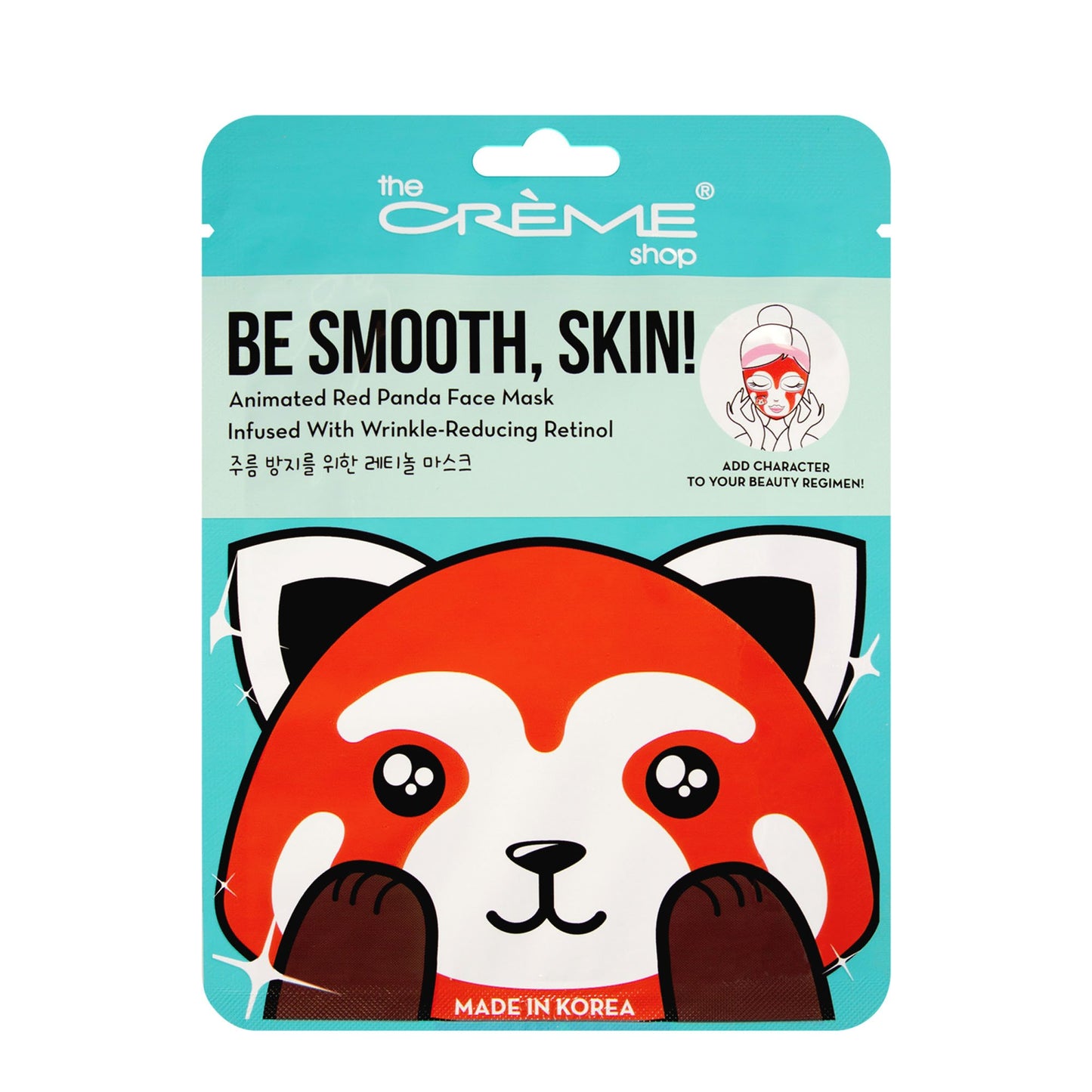 Be Smooth, Skin! Animated Red Panda Face Mask - Wrinkle-Reducing Retinol - The Crème Shop