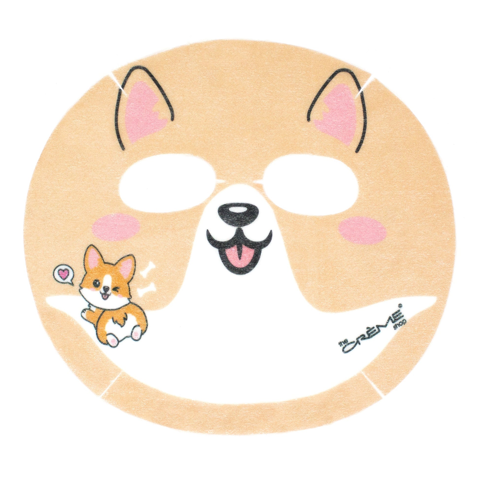 Be Juicy, Skin! Animated Corgi Face Mask Animated Sheet Masks The Crème Shop 