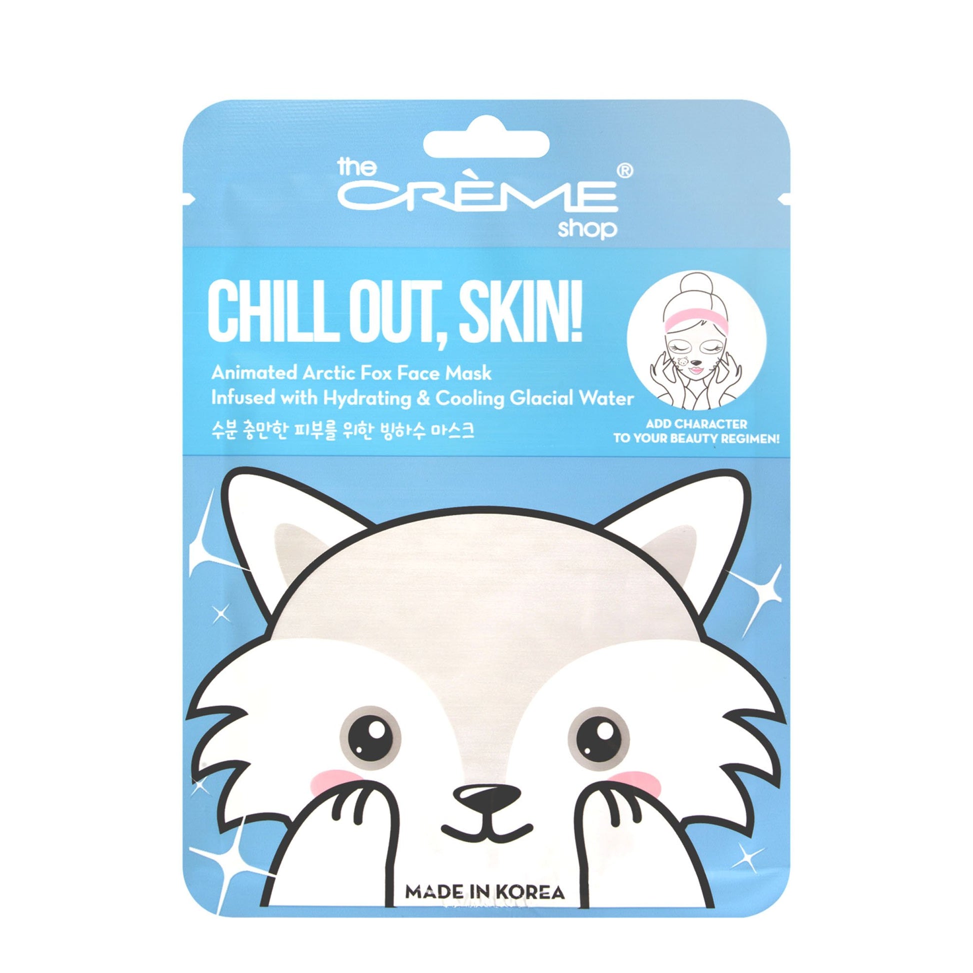 skæg erfaring bjærgning Chill Out, Skin! Animated Arctic Fox Face Mask - Hydrating & Cooling G –  The Crème Shop