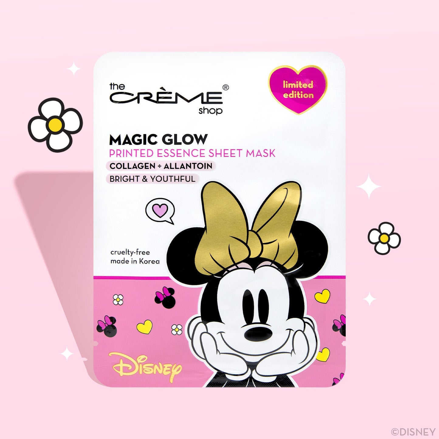 The Crème Shop | Disney: Minnie’s Magic Glow Printed Essence Sheet Mask Sheet masks The Crème Shop x Disney 